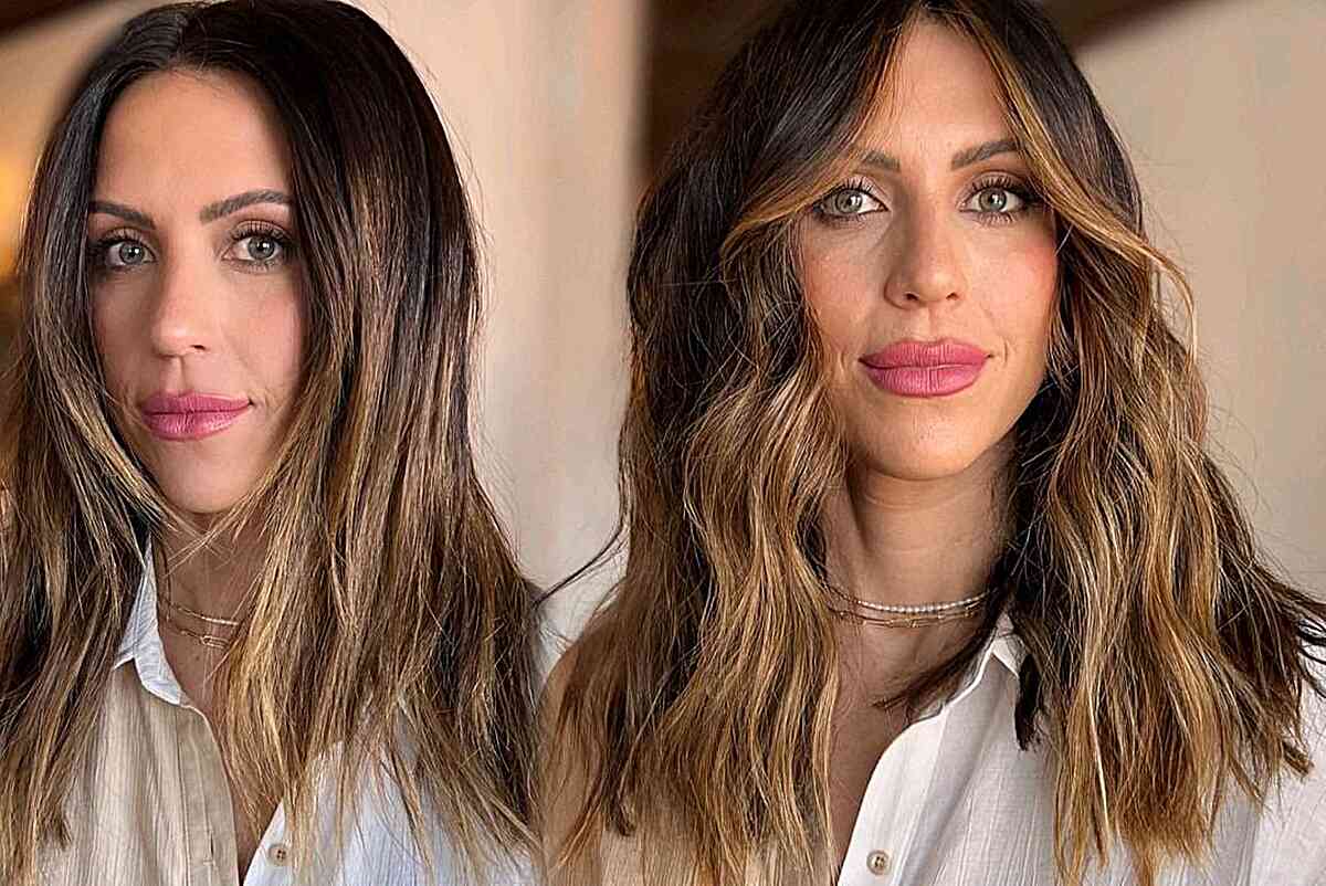 Elevated Balayage Hair Color for women with medium-length hair