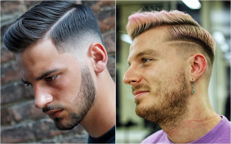 Kiểu tóc nam đẹp Undercut kết hợp side part 