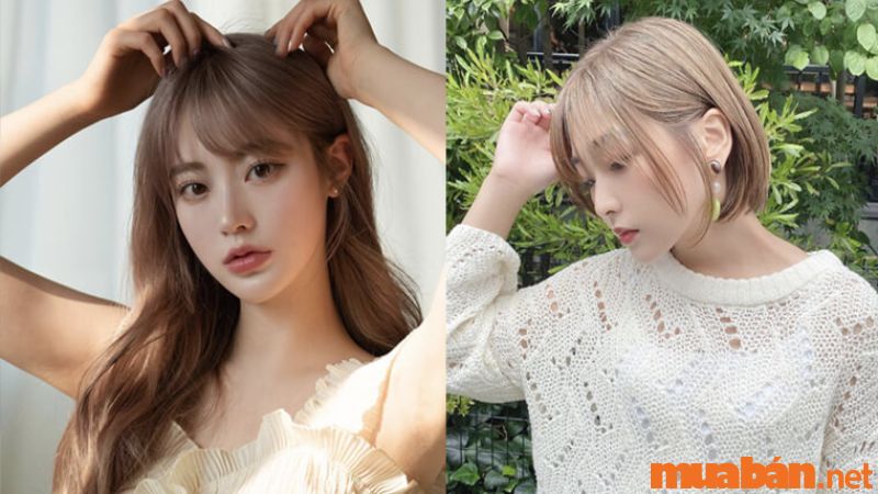 tóc nhuộm vàng nâu