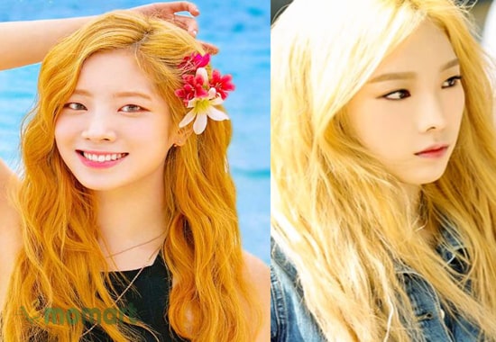 Nhuộm tóc màu vàng giúp gương mặt của bạn thêm sáng hơn