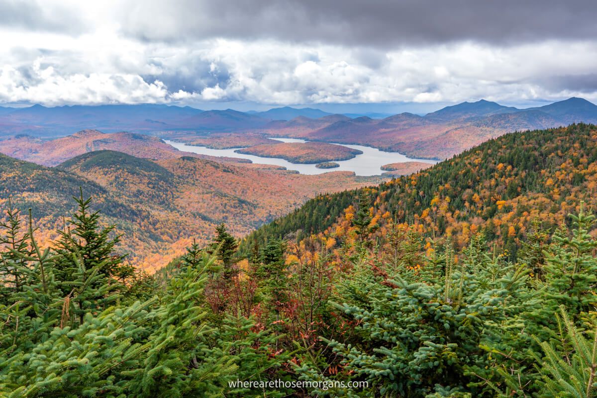 Glacier National Park lake meadow and mountains
