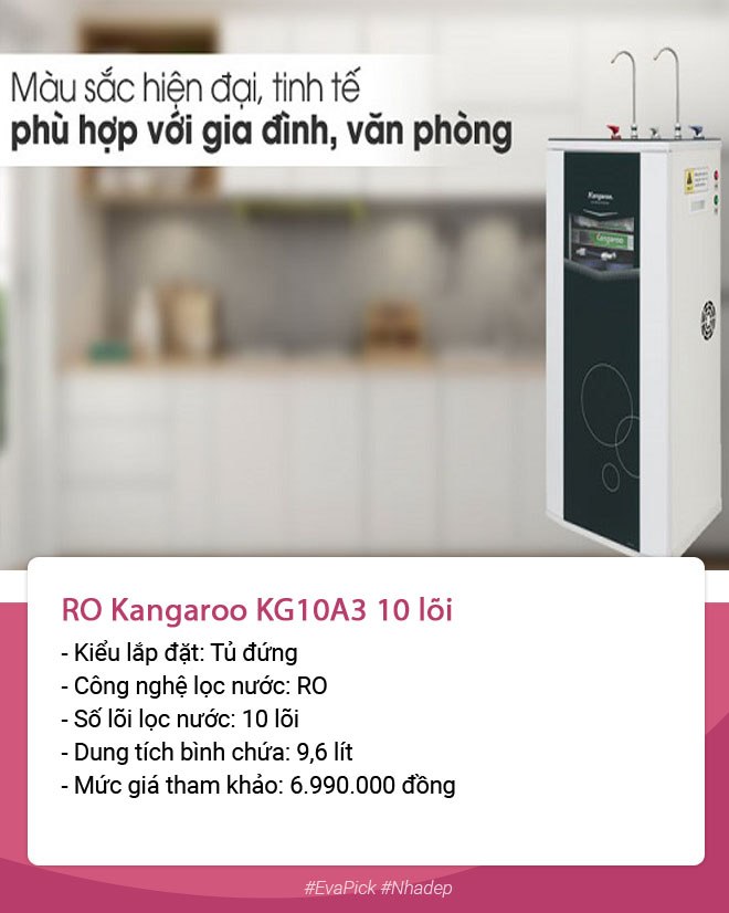 nên mua máy lọc nước nào Kangaroo RO 8 lõi KG108AVTU